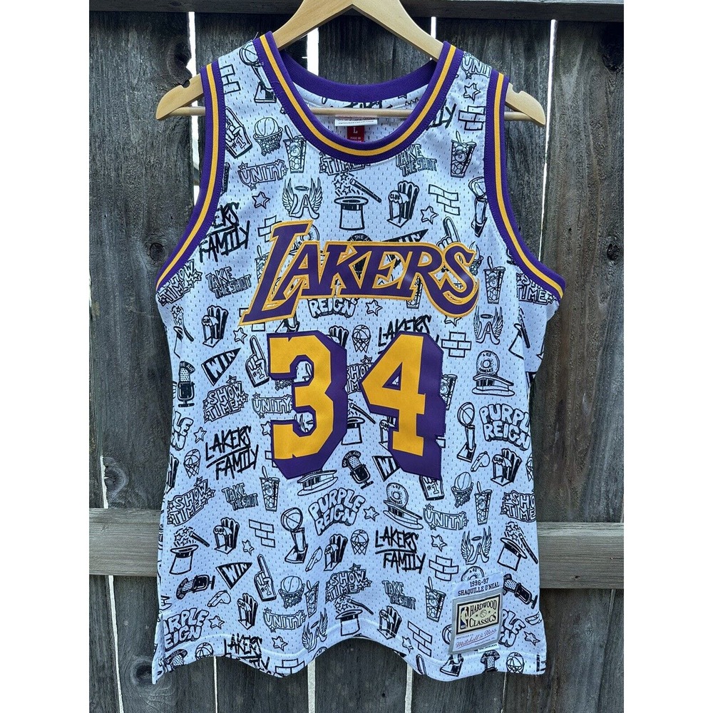 Mitchell & Ness Shaquille O'Neal Los Angeles Lakers Jersey T-shirt Large